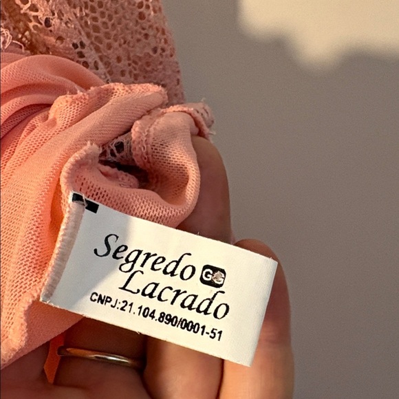 Y2K Pink & Lavender Lace /Floral Appliqué Chemise Lingerie Nightgown Size Large - Picture 9 of 17